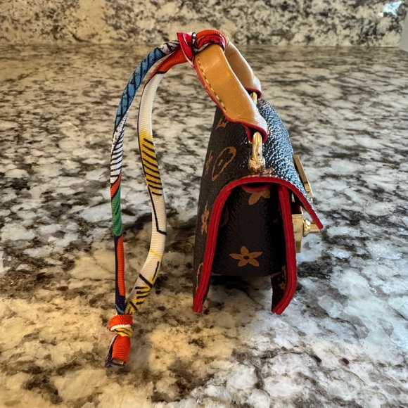 Brown Inspired Designer Mini Handbag Bag Charm - Picture 4 of 7